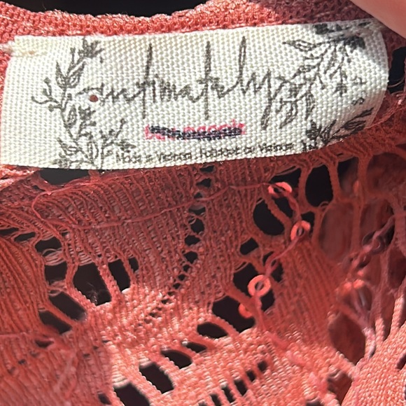 free people sequin cropped cami halter top - Picture 2 of 2